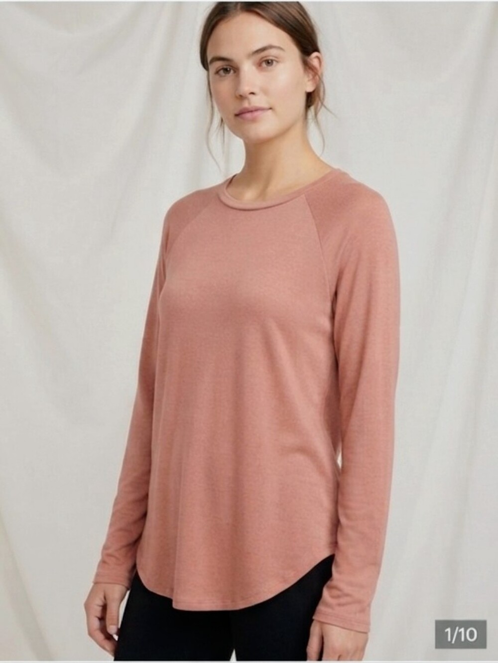 Shambhala Mauve Pink Long Sleeve Top L / G - EUC